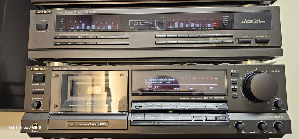 Technics-zestaw kolekcjonerski'92 wysokie modele 6 el. z gramofonem-idealny stan
