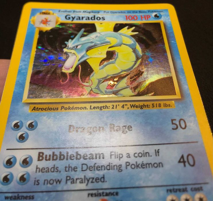 Колекційна Pokémon картка 1999 Gyarados #6 Base Set (Normal Holo)