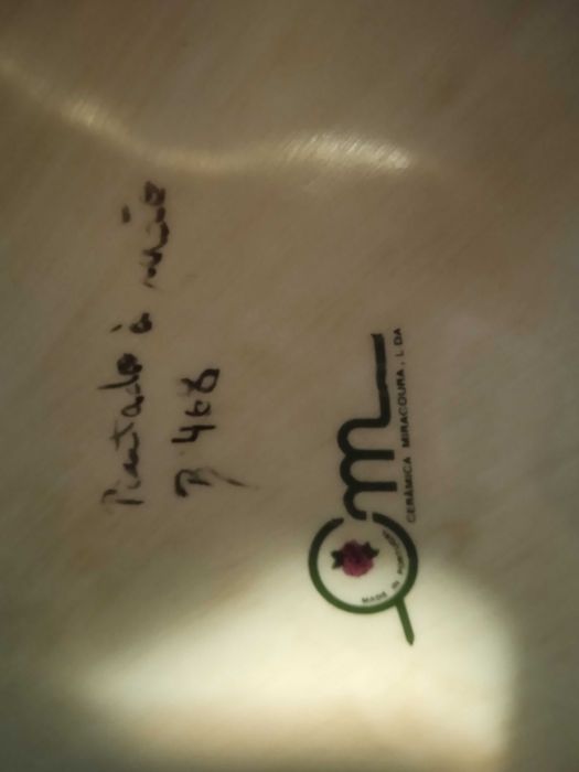 Jarro com Prato (Pintado à Mão)