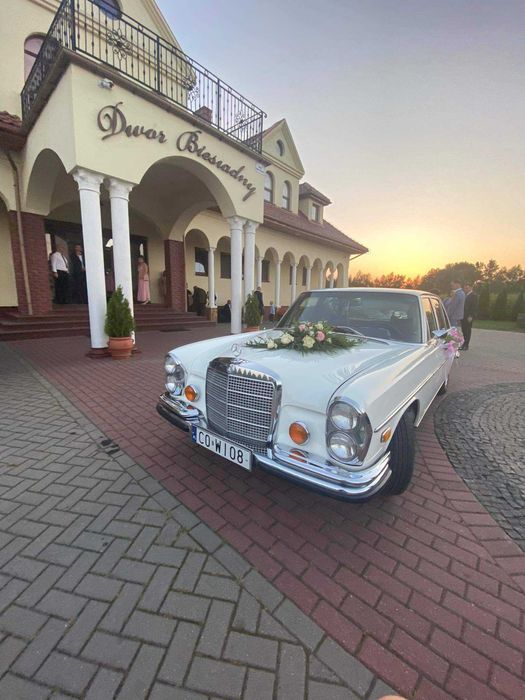 Piękne stare auto do ślubu Mercedes S-klasa WOLNE TERMINY