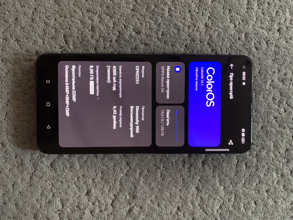 OPPO Reno 6 5g CPH 2251