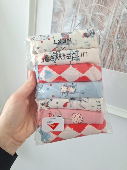 Next 116 nowe 7 sztuk majtki 5-6 lat