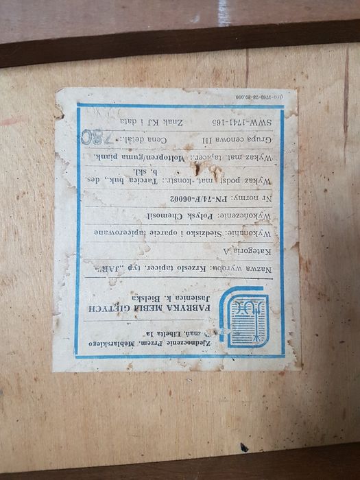 Krzesła Tapicerowane "jar"z PRL.6 szt.