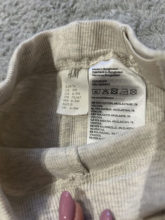 Koszula + legginsy kpl H&M 74