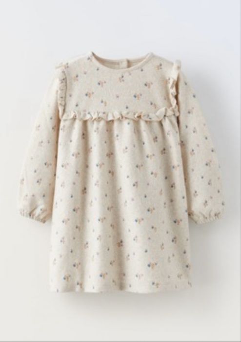 Теплое платье Zara , 5/6 лет