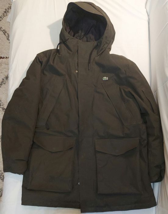 Зимова парка Lacoste (Оригінал) | Хакі | Розмір XL (56) - відсутній бігунок