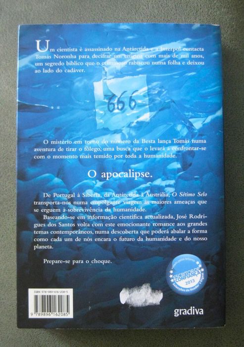 O Sétimo Selo de José Rodrigues dos Santos NOVO