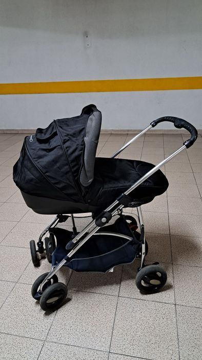Carrinho bebé + alcofa + capa chuva