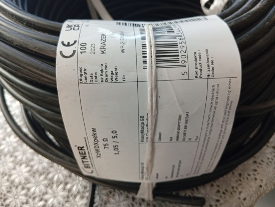 Przewód antenowy ziemny bitner 100m