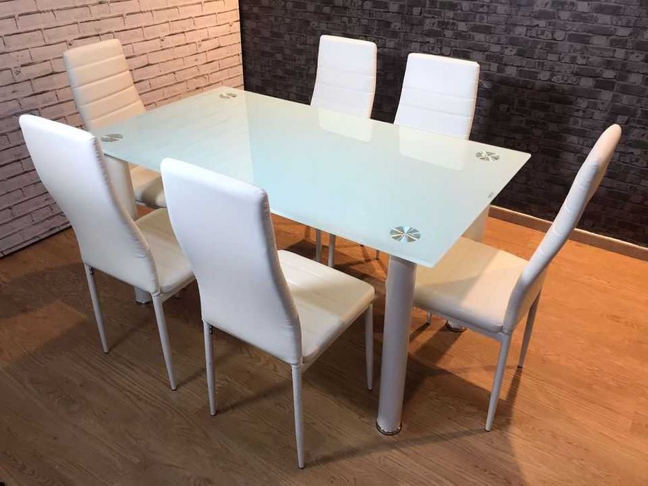 barata mesa e 6 cadeiras novas envios gratis