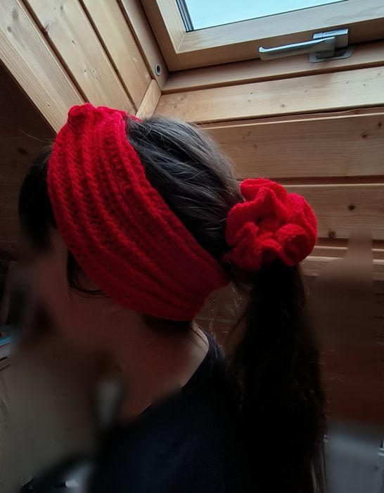 Frotka gumka scrunchy handmade