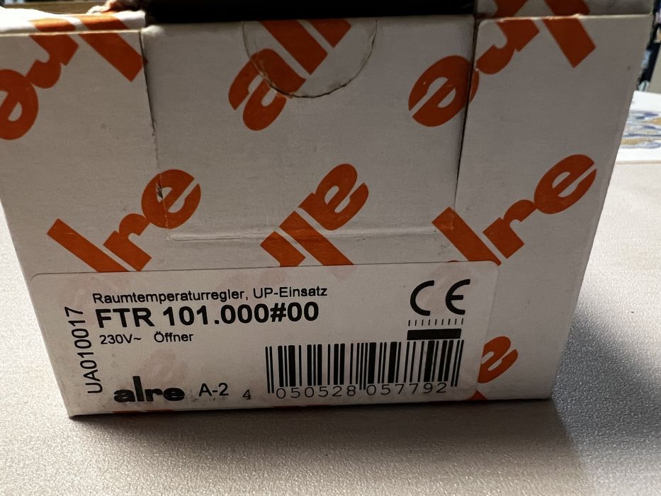 Termostat pokojowy ALRE FTR 101.000#00 podtynkowy mechaniczny