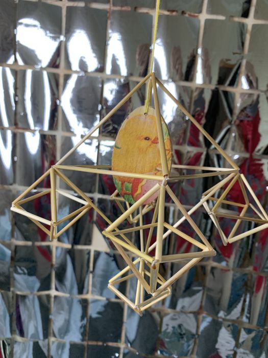 Соломяний павук 60см різвяний набір соломи жито подарунок різдво декор