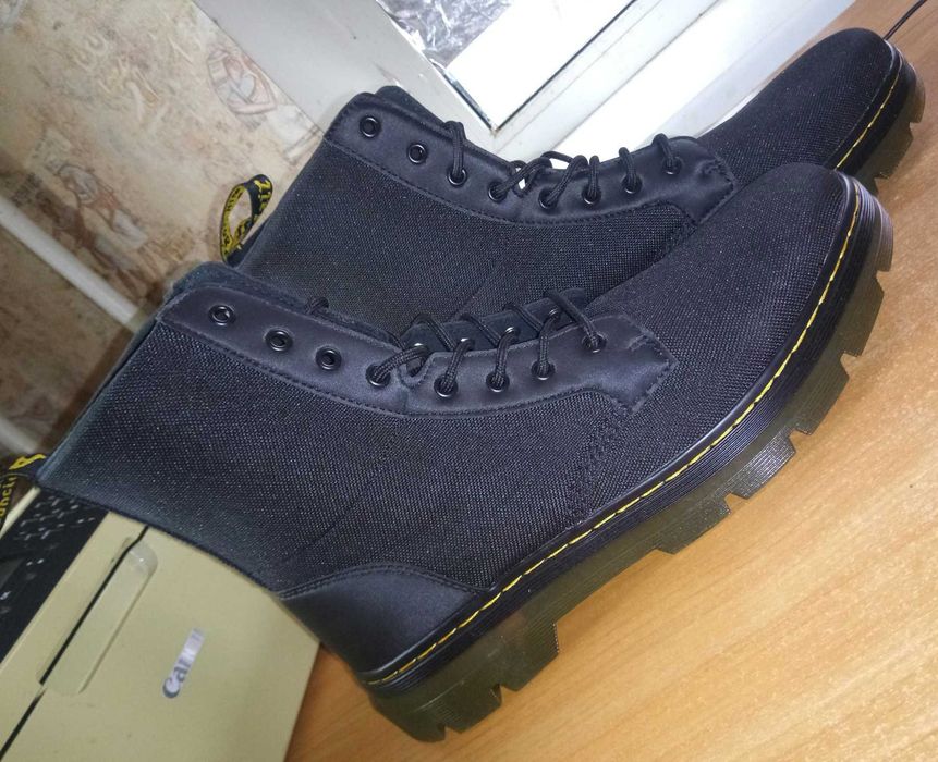 Ботинки мужские Dr. Martens Combs Black Poly Rubbery