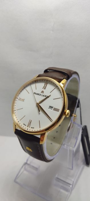 *103*Maurice Lacroix Eliros Gent Date 40mm Quartz Steel Rose Gold PVD