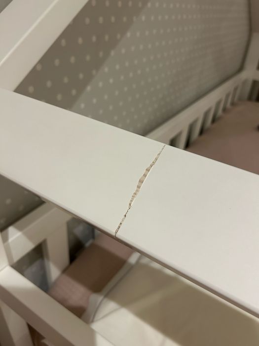 Cama Tenda Lacado Branco + Colchão de Criança