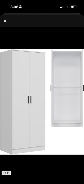 Szafa z drążkami 80cm