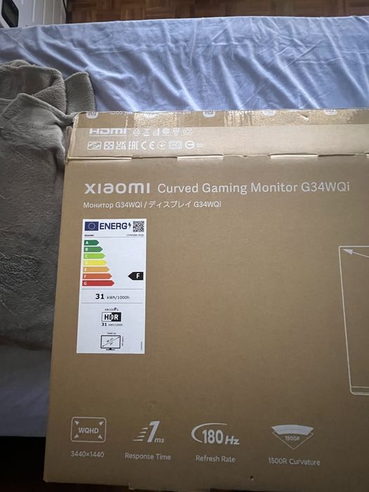 Monitor ecra gamer curvo xiaomi 34
