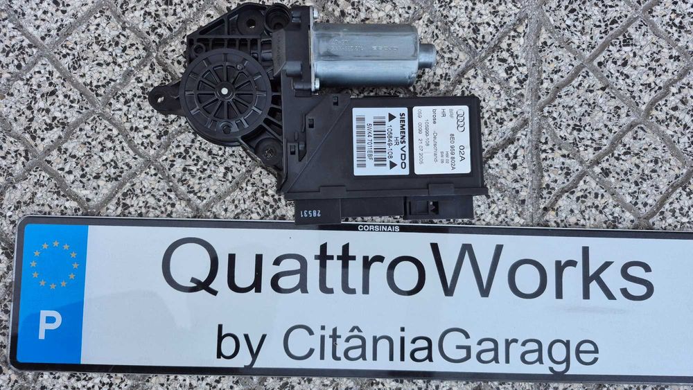 Motor Elevador Vidros Traseiro Direito Audi A4 B6/B7 (8E) Seat Exeo Original 8E0959802A