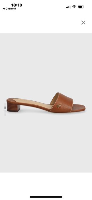 Klapki skóra licowa  Ralph Lauren oryginalne 38