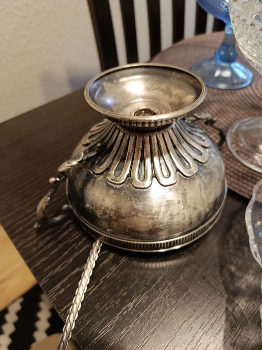 Hefra Cukiernica z mosiądzu platerowanego srebrem