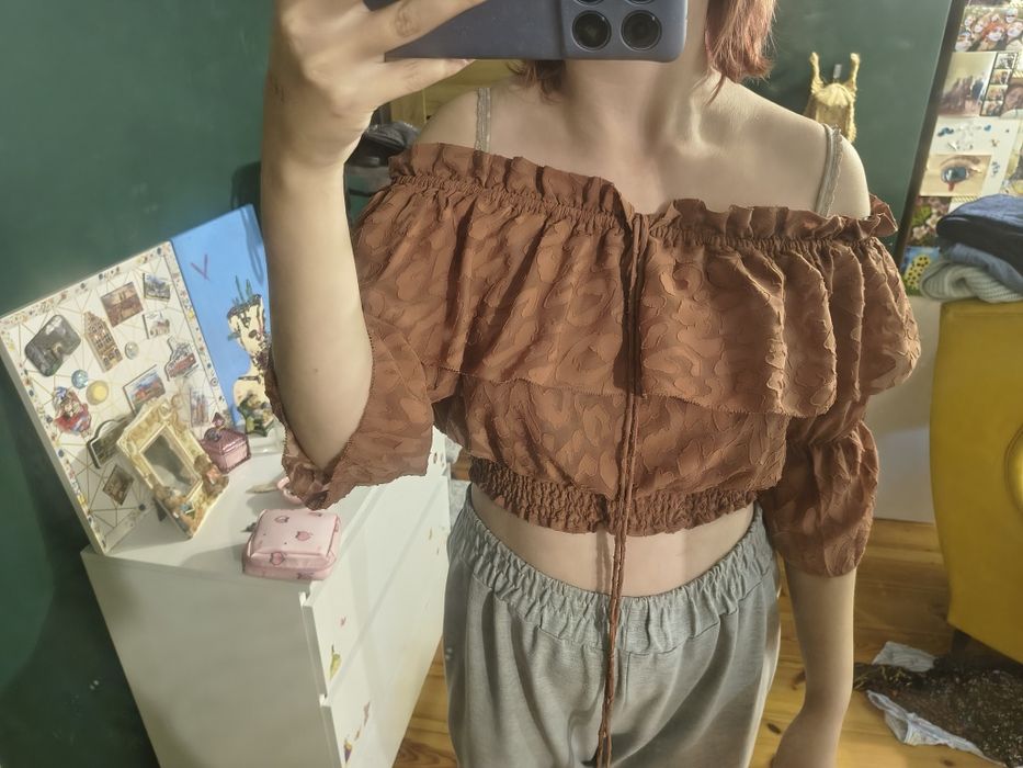 Bluzka hiszpanka koszulka h&m m s