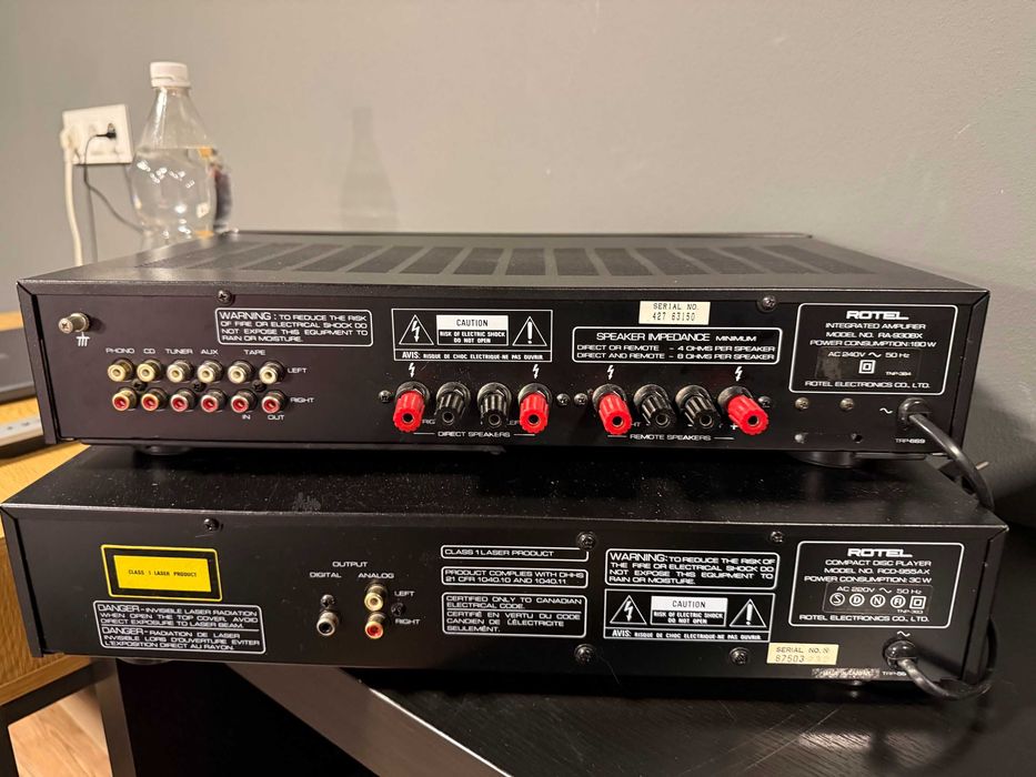 Wzmacniacz Rotel RA930 RX + odtwarzacz CD Rotel RCD 955AX + kolumny STX F-140 n