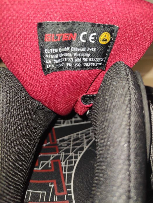 Męskie buty robocze Elten Sander ESD S3 r. 45 30 cm jak new