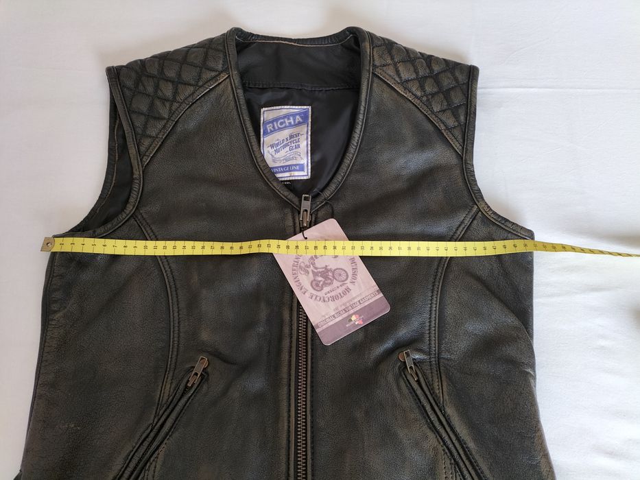 Colete Motard Pele Verdadeira M/L Richa