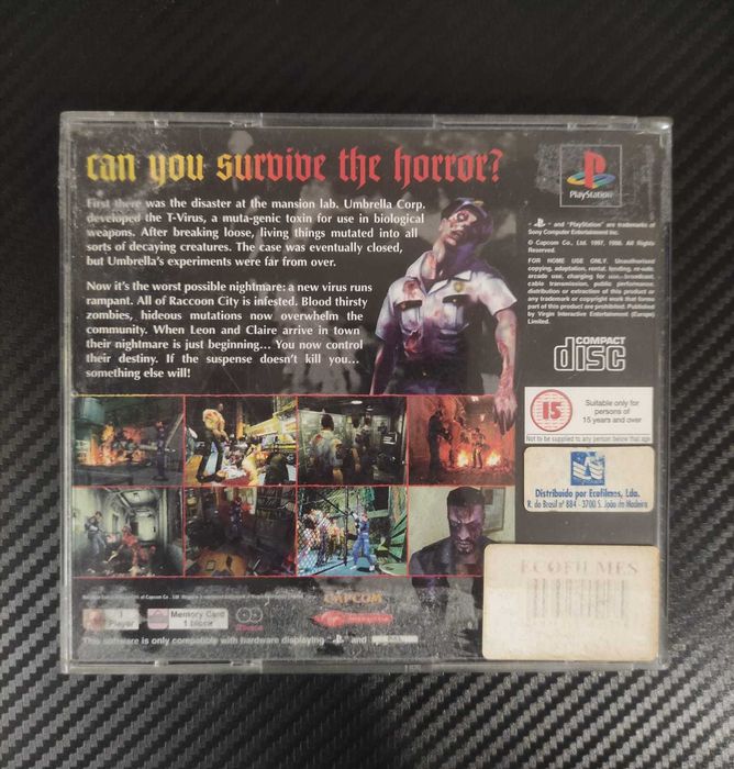 Resident Evil 2 Clássico - PlayStation 1 (PS1)