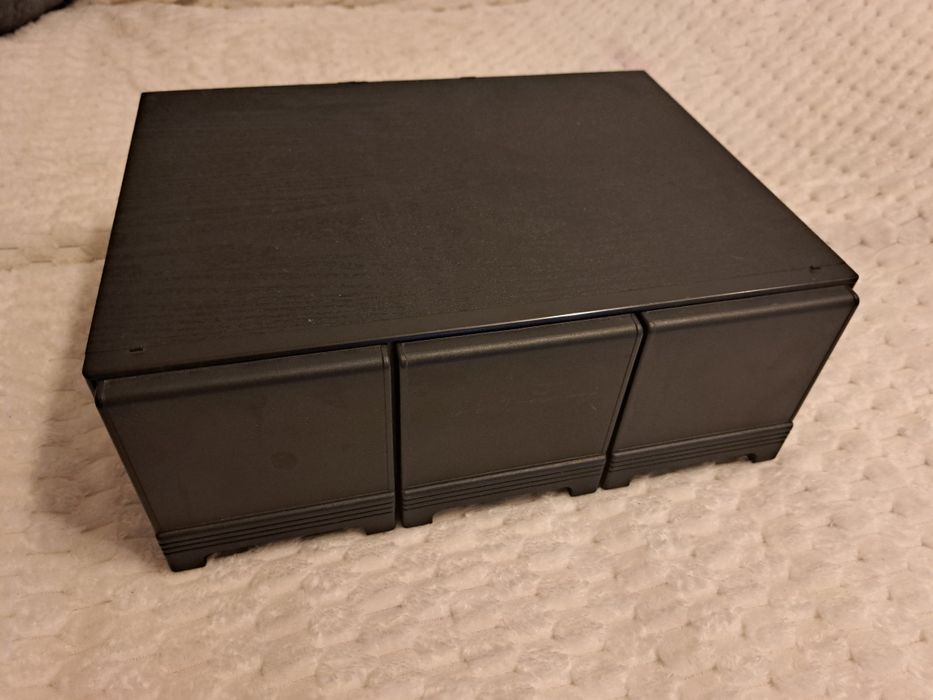 Szufladowy pojemnik do kaset magnetofonowych Vintage