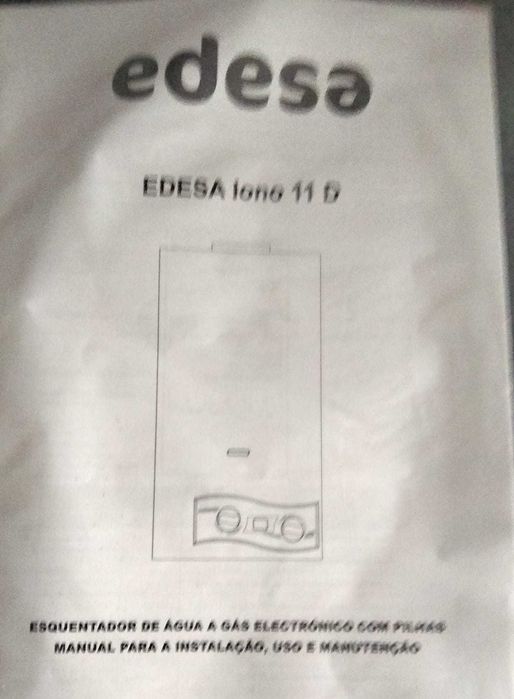 Esquentador a gás atmosférico EDESA 11L
