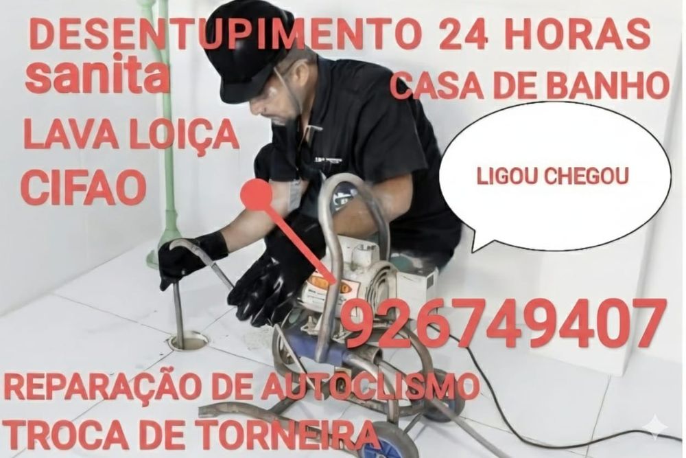 Desentupimentos 24 horas