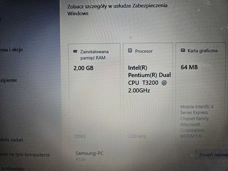 Laptop Samusng r509
