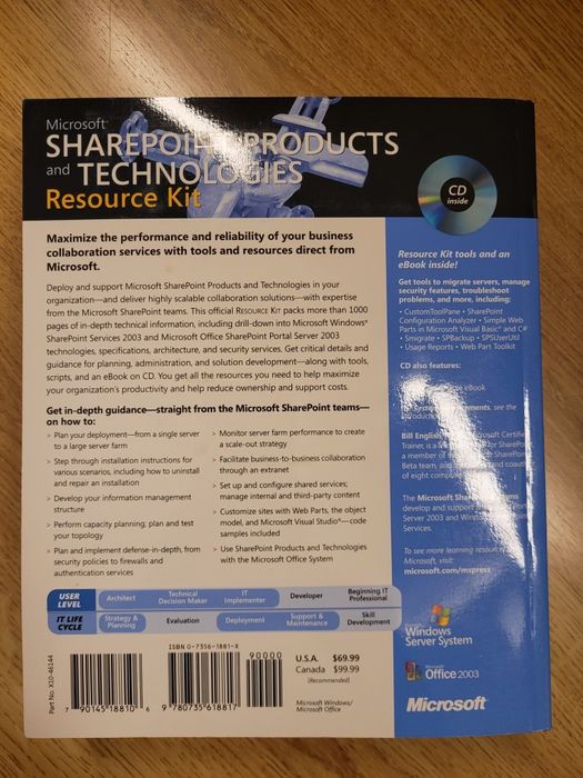Livro Microsoft Sharepoint Products and Technologies  Resource Kit64861391284739121