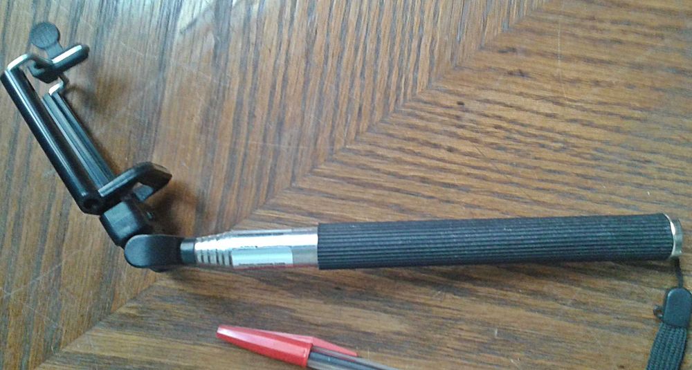 Selfie Stick Bastão extensível alumínio. Fotos telemóvel. Fabr Alemão