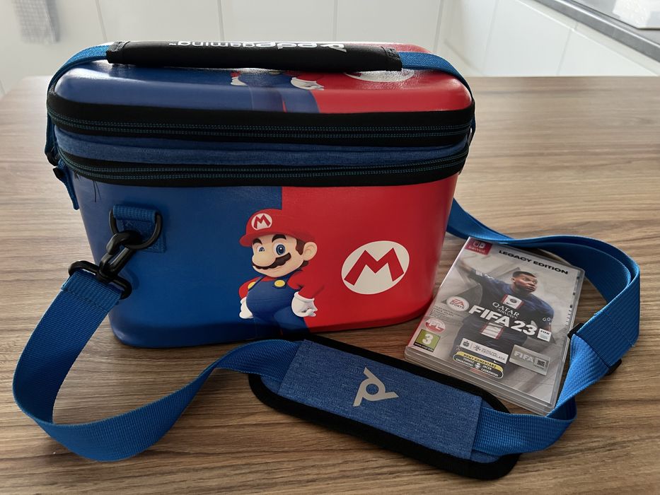 Nintendo Switch V2 | brak driftu | torba Mario + FIFA | zadbany