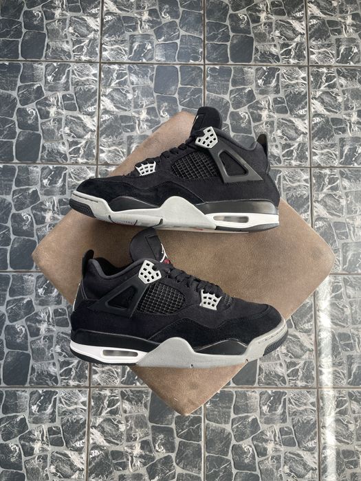 Кросівки Nike Air Jordan 4 Retro Black Canvas | Кроси Найк Джордан ОРИГІНАЛ