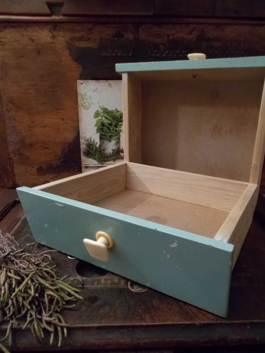 Szuflada ze Starego Kredensu PRL-Szufladka-Vintage