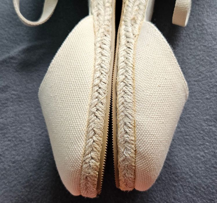 Espadryle beżowe 38