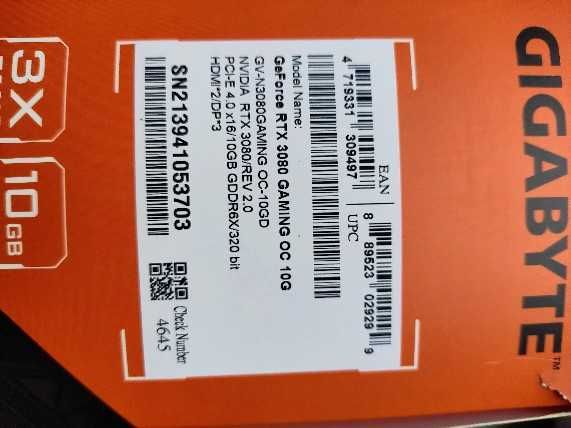 Karta graficzna Gigabyte RTX 3080 Gaming OC 10G