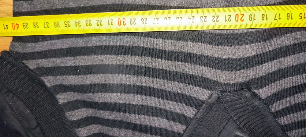 Śliczna czarna bluzka koszulowa jakby z kamizelką Madonna rozm M -L