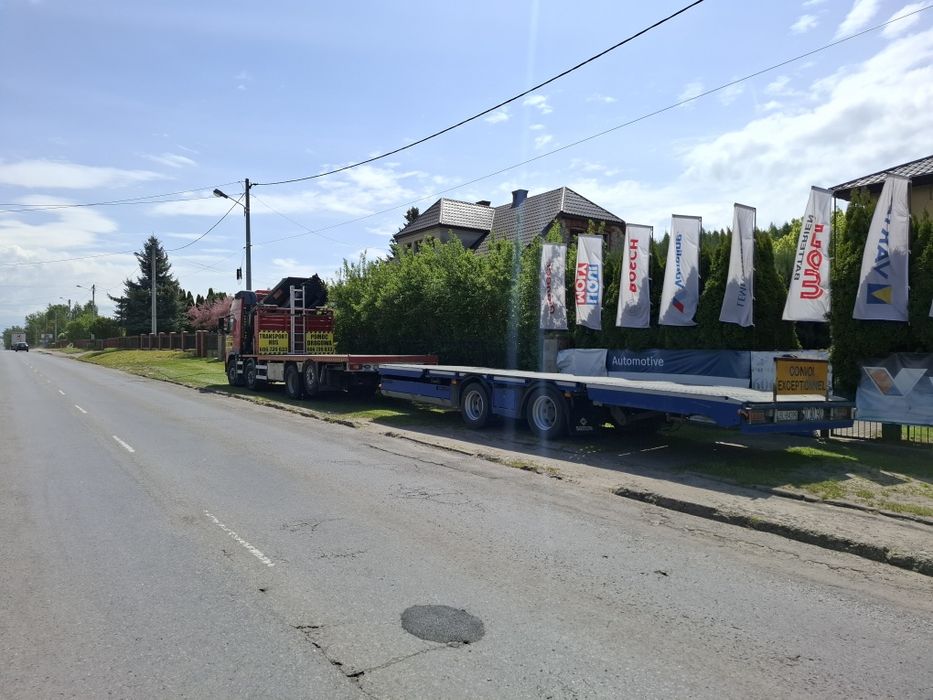 Transport HDS 15Ton kontenerów, małych domków ,garaży.