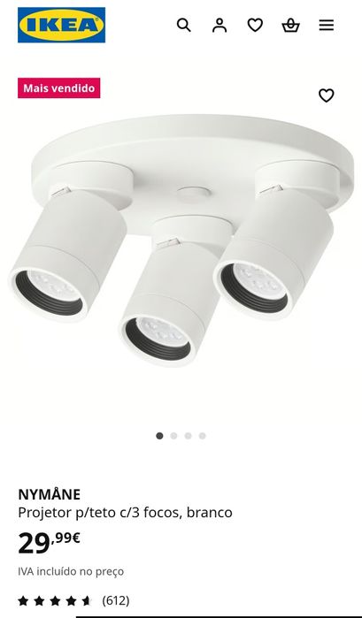 Candeeiro nymane IKEA