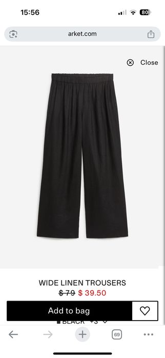 ARKET Льняні штани