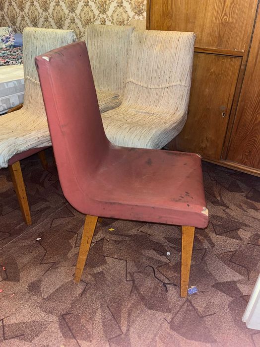 Krzesła PRL 6szt. lata '60 typ 1326, proj. Lejskowski, Leśniewski