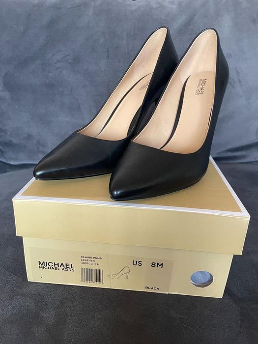 OKAZJA NOWE!!! Michael Kors szpilki czarne 38,5 Claire pump Keke
