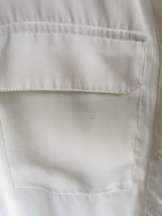 Biała śmietankowa koszula bez rękawów satynowa H&M 36 S