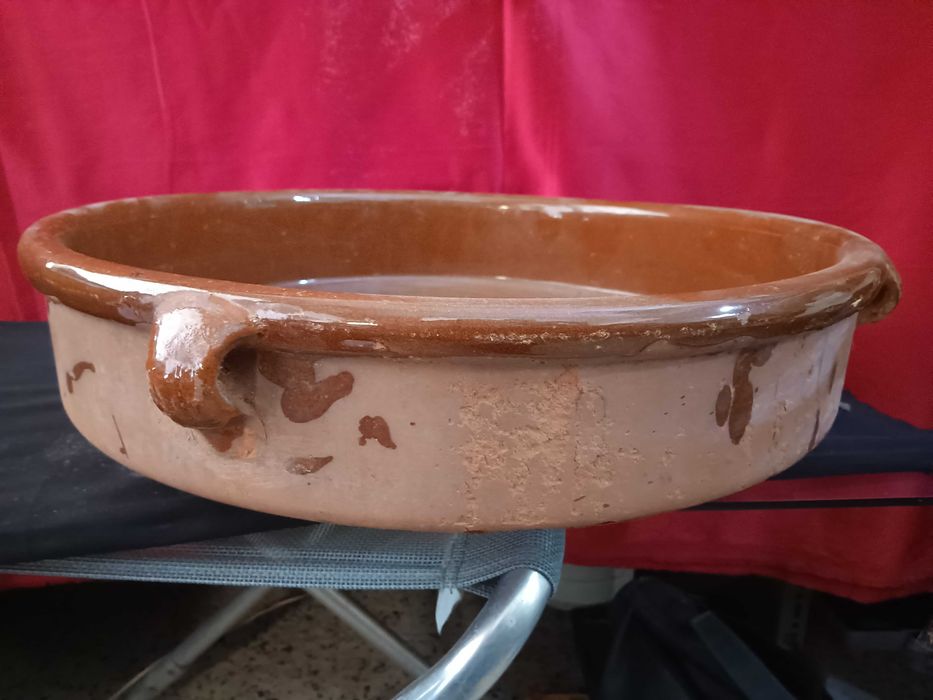 alguidares prato e tacho de barro