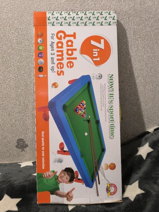 Дитячий більярд, 7 в 1,  настільна гра, футбол, настільний баскетбол